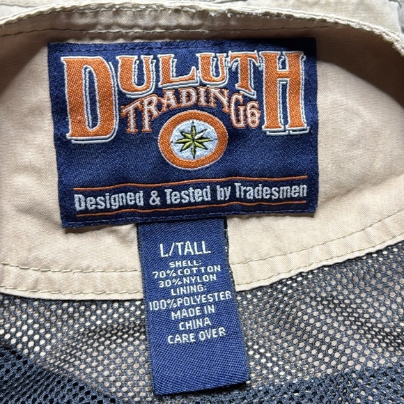 Vintage Duluth Trading Co Fishing Adventure Vest Size L Tall - Picture 7 of 10